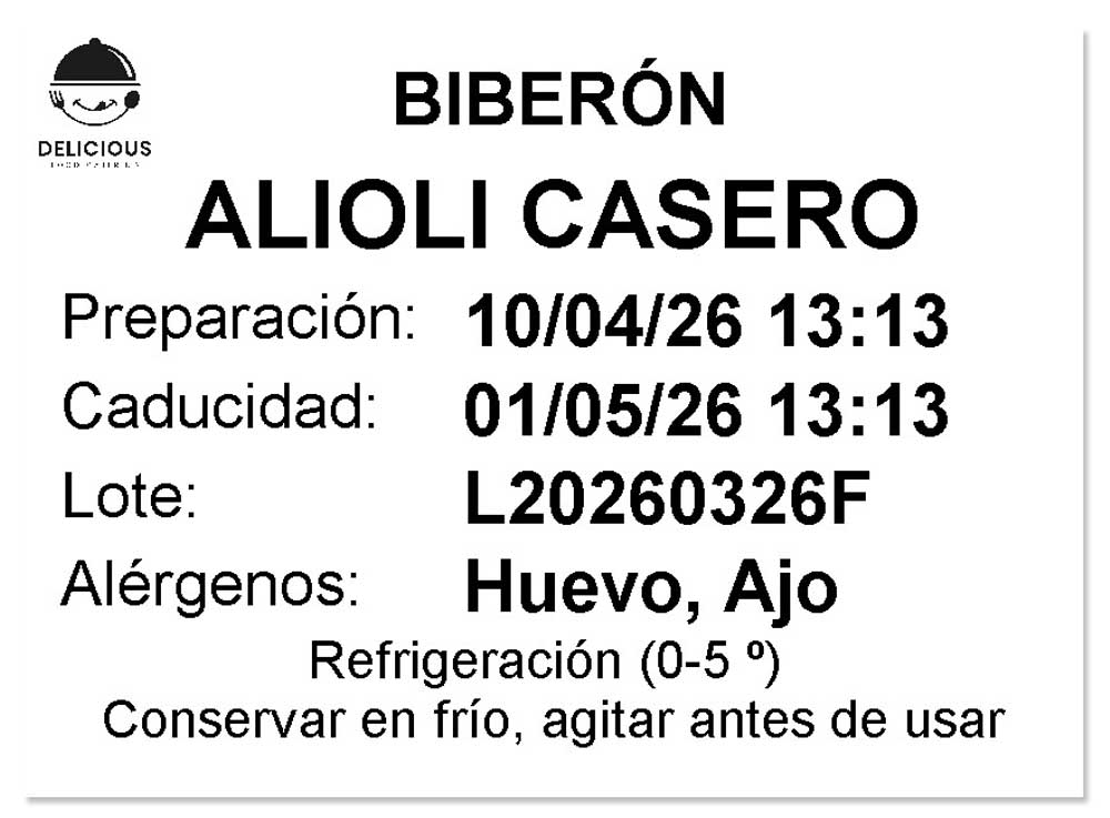 muestra etiqueta alérgenos inoo4food