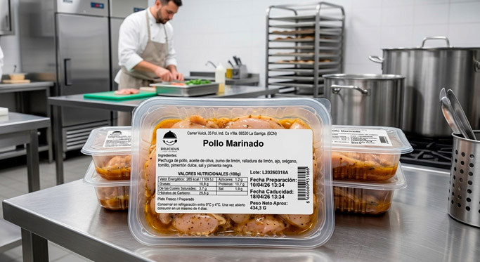 etiquetas para restauración y catering